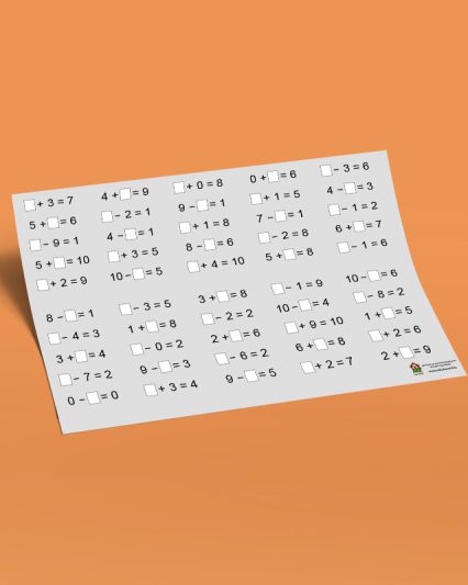 10 дотор нэмэх хасах 500 бодлого