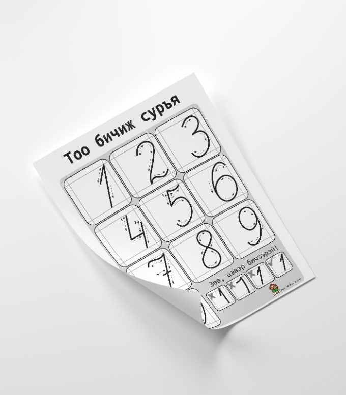 Тоо бичиж суръя